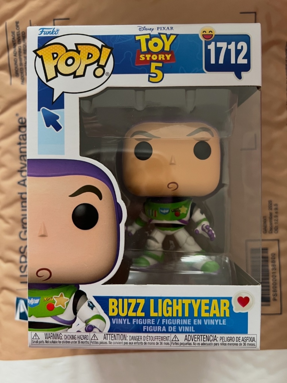 New! Funko Disney Pixar Toy Story 5 Pop! Buzz Lightyear Vinyl Figure #1712
